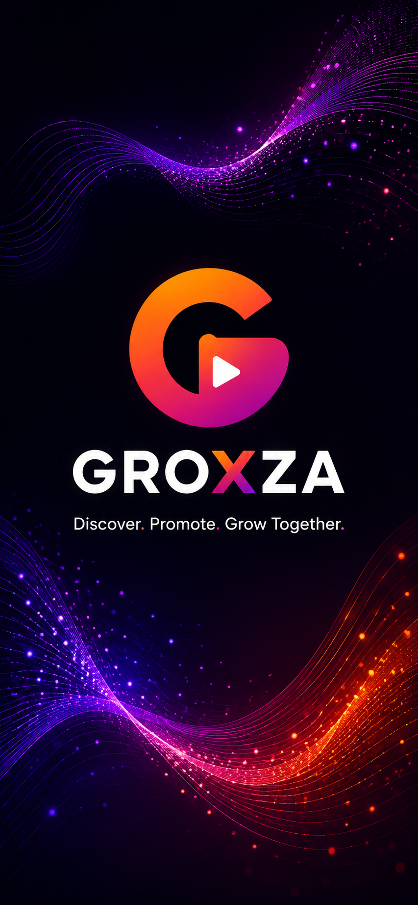 Groxza app splash screen